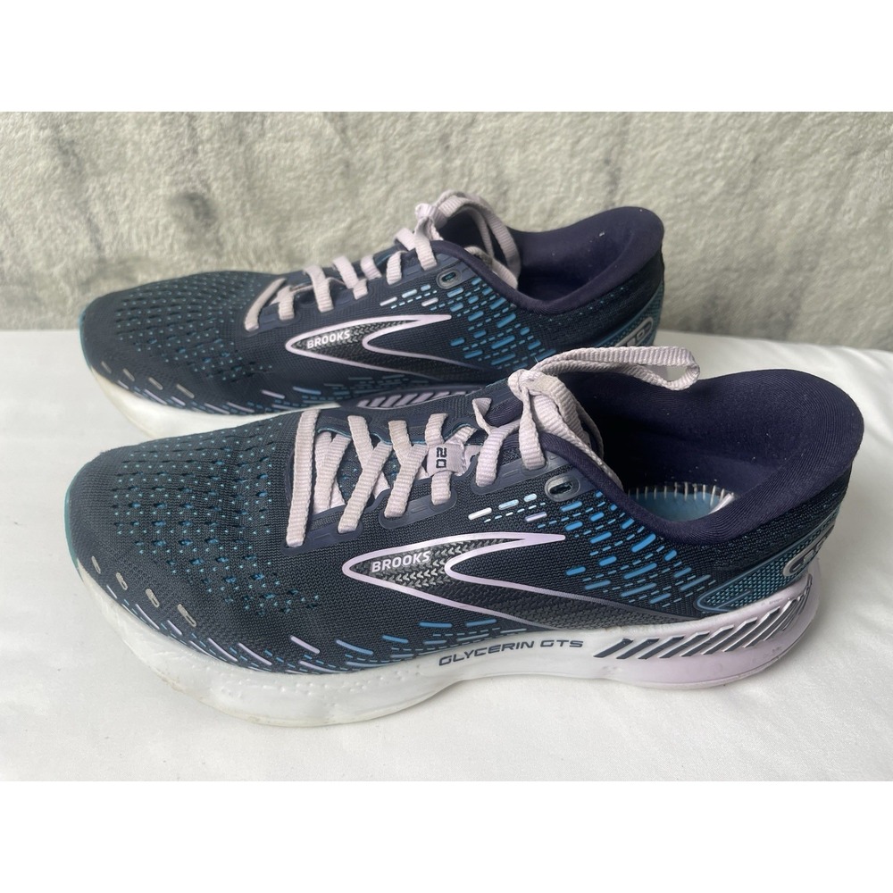 Brooks Women's Glycerin 20 Blue Running Sneakers Size 8D No Insoles